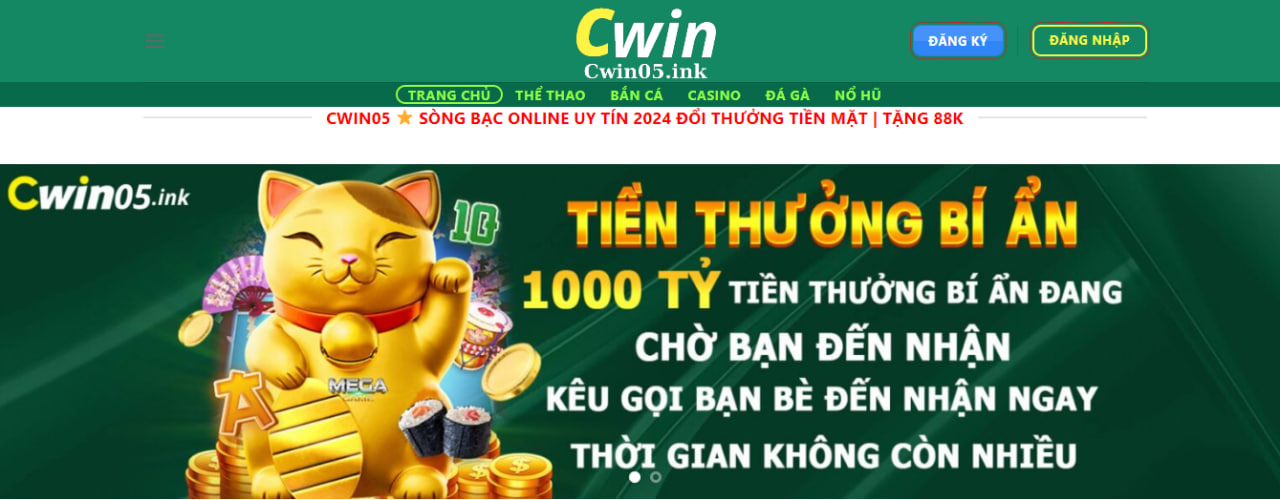 cwin05 sòng bạc cá cược trực tuyến uy tín nhất 2024
